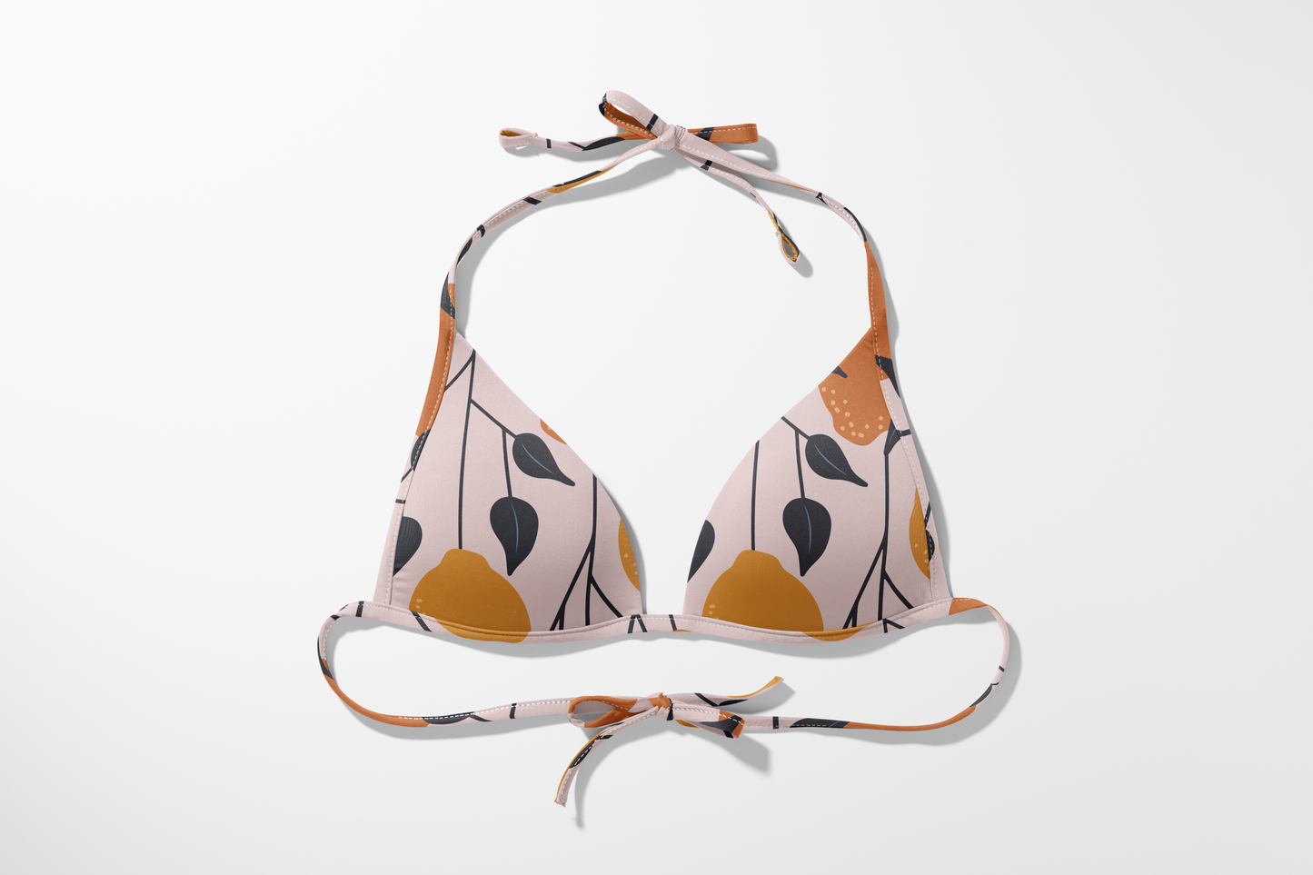 Recycled Swimwear Fabric – Sustainable & Eco-Friendly 4-Way Stretch Fabric for Swimwear and Activewearc Oranges & Lemons on Pink Background