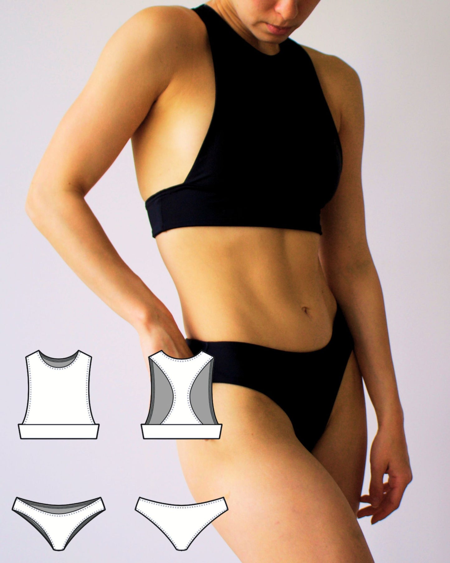 PDF Sewing Pattern Bikini Set FWS0201